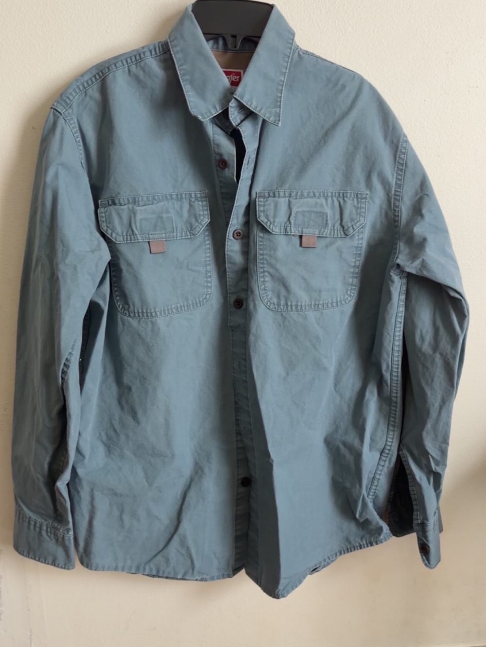 Wrangler Dusty Blue Lightweight Shirt Jacket